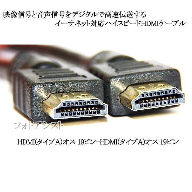 【互換品】SONY ソニー対応 DLC-HJ10 HDMIケーブル 高品質互換品 1.4規格 1.0m Part 1 Type-A イーサネット対応・3D・4K　送料無料【メール便の場合】 thumbnail 2