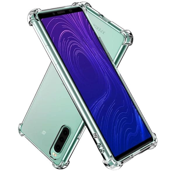 Hy+ Xperia 10 II 耐衝撃 ケース SO-41A SOV43 カバー ストラップホール 米軍MIL規格 クリア 衝撃吸収ポケット内蔵 TPU ケース