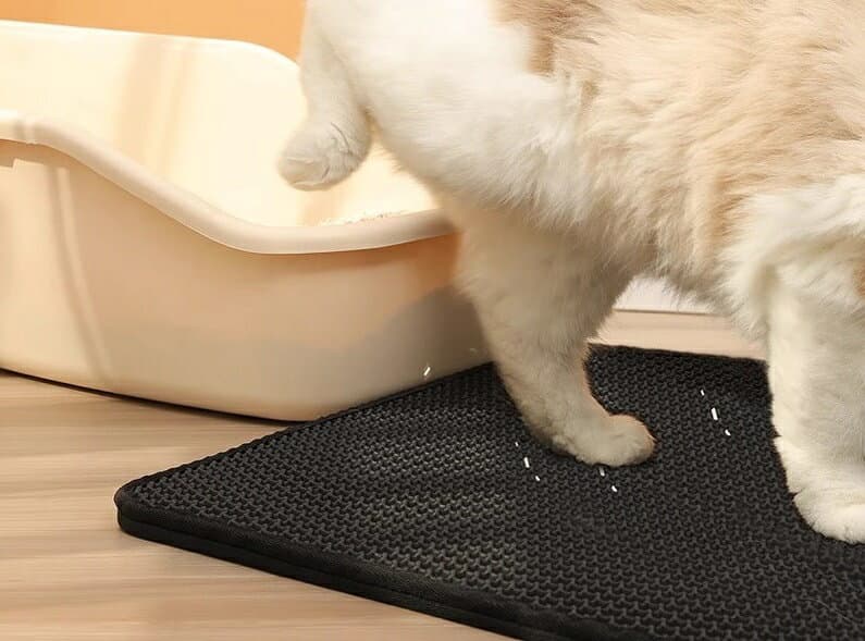 送料無料 砂取りマット 猫砂マット トイレマット ペット用ランチョンマット ペット用品 猫 ネコ ペットグッズ 猫用 砂落とし 滑り止め付き 猫砂キャッチャー 飛び散り防止 ペットマット 足ふき スクエア 四角 汚れ防止 単色 シンプル 便利グッズ 黒 灰 ベージュ ピンク 青 茶 thumbnail 2