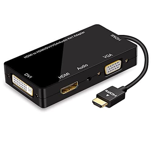 【送料無料】ConnBull HDMI 変換 VGA DVI HDMI 音声出力 多機能 変換 4合1 アダプタ 3840*2160 4K解像度 多ポートビデオ変換アダプター プロジェクター PC HDTV等に対応