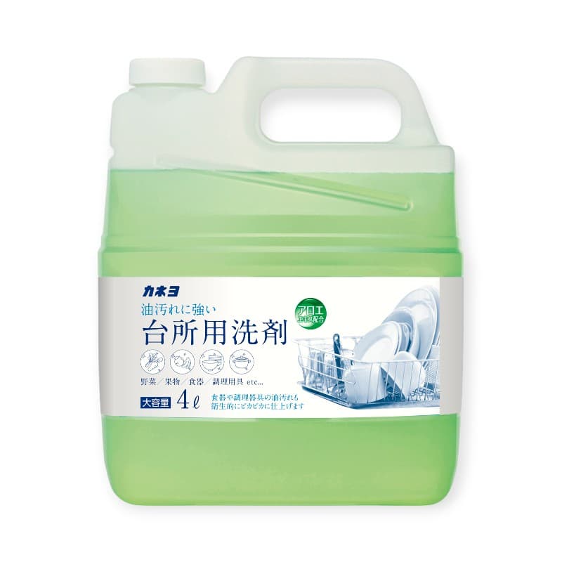 【1本入/バラ】カネヨ 台所用洗剤 4L 業務用 キッチン用品 日用品 生活雑貨 00358180 プロステ