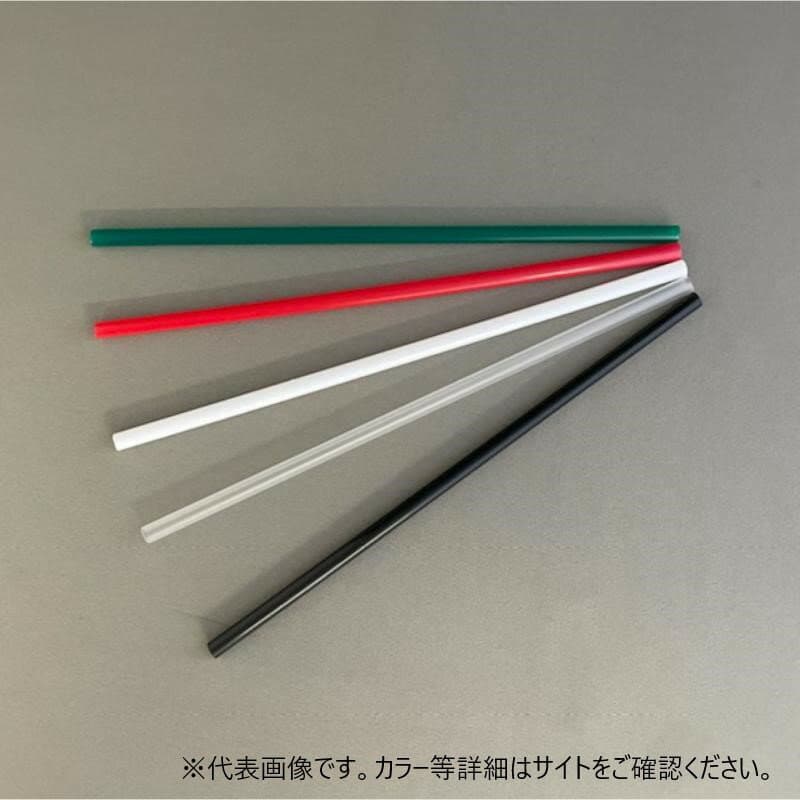 【10000点】ドリンク資材 バイオマス25％配合ストレートストロー6×210赤裸 羽柴化成工業 00801600