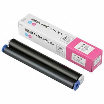 OHM 普通紙FAXインクリボン S-SAタイプ 1本入 33m OAI-FSA33S 交換用汎用インクリボン。