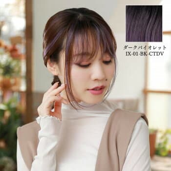 プリシラ めちゃ楽インナーエクステ 耐熱 ダークバイオレット IX-01-BK-CTDV インナーカラーやメッシュを自在にON!【送料無料】