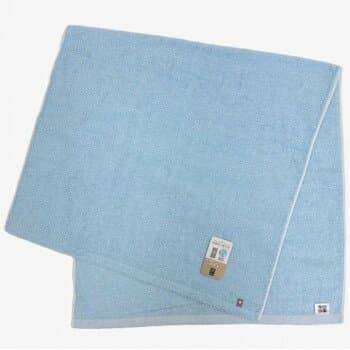 林(HAYASHI) バスタオル 今治 ラウンドカラー ブルー BN204201 毛羽落ちしにくい今治タオル