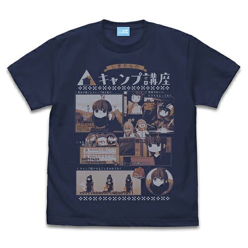 【送料無料対象商品】コスパ 『ゆるキャン△』 志摩リンのキャンプ講座 Tシャツ Ver2.0 INDIGO【ネコポス/ゆうパケット対応】【11月再販予定 予約商品】