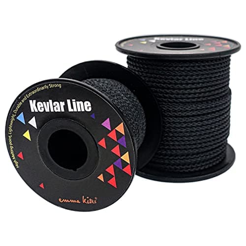 emma kites 100% ブレード ケブラーライン ブラック 高強度 軽量 編み構造 10M x 250kg / 550lb 破断強度 アウトドアスポーツ サバイバル フィッシング ハイキング アクセサリーコード 一般用途