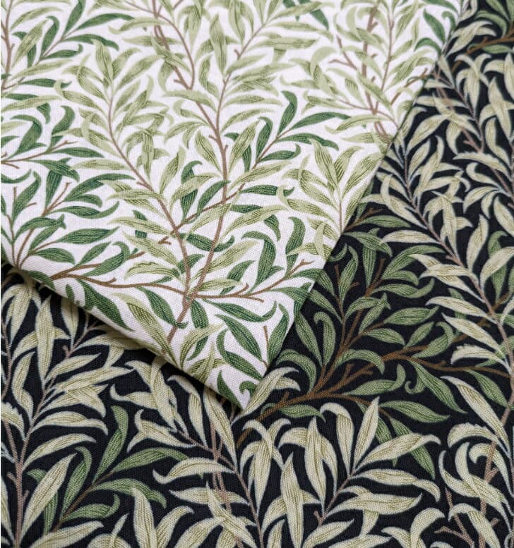 30cmから10cm単位カット対応シーチング生地 V&A ウィローボウWillow Bough2color