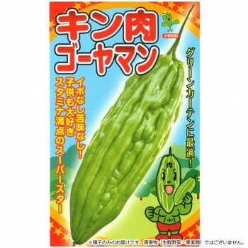 小林種苗 ニガウリ種子 キン肉ゴーヤマン　26　小袋(7粒)