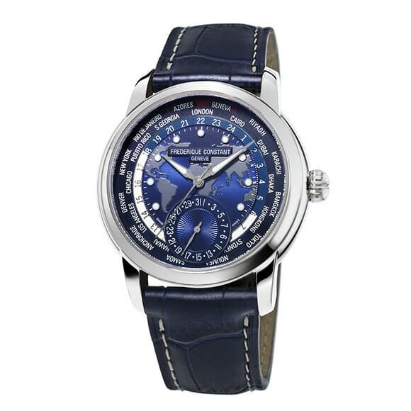 【最大42回払いまで無金利】【豪華ノベルティ進呈】 正規品 FREDERIQUE CONSTANT フレデリック・コンスタント ワールドタイマー マニュファクチュール メンズ腕時計 自動巻き 送料無料 FC-718NWM4H6