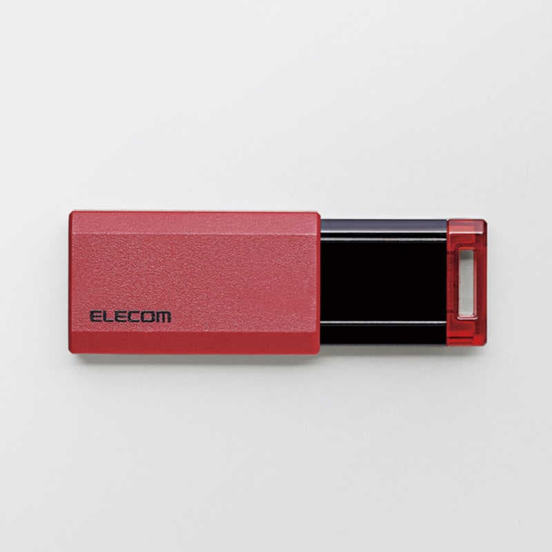 エレコム　ELECOM　USBメモリー 64GB USB3.1 ノック式 　MF-PKU3064GRD レッド thumbnail 2