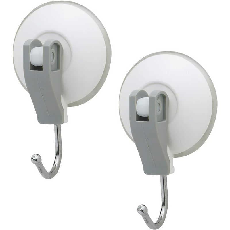 レック　おふろフック(レバー式吸盤)2P ホワイト ホワイト　BB037