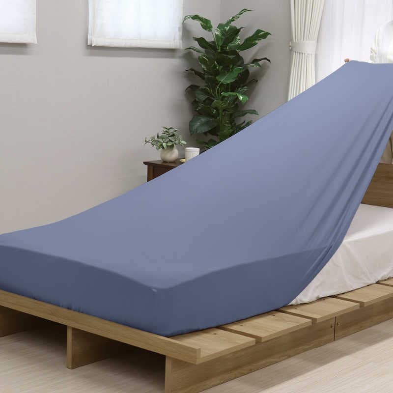 大宗　【シーツ】のびのびフィットシーツ SD~Dサイズ 約110×180×38cm ネイビー [セミダブルサイズ]　962074/NV