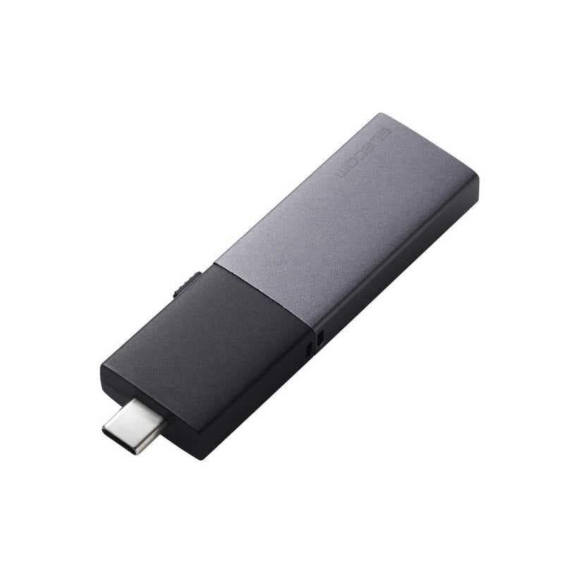 エレコム　ELECOM　SSD 外付け 1TB USB3.2Gen2 読込最大1000MB/秒 USBメモリ型 ポータブルSSD スライド式 高速 耐衝撃 USB Type-C/ USB-A 両対応 ブラック　ESD-EWC1000GBK