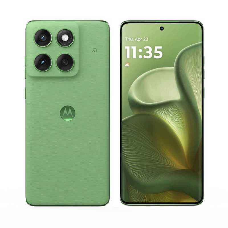 モトローラ　SIMフリースマートフォン motorola edge 60 / Dimensity 7400 / 6.7インチ 8GB+128GB PANTONE シャムロックグリーン　PBAJ0004JP