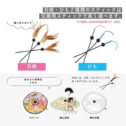 キャッチ・ミー・イフ・ユー・キャン2 交換用スティック 羽根(3本入)【猫壱】 thumbnail 3