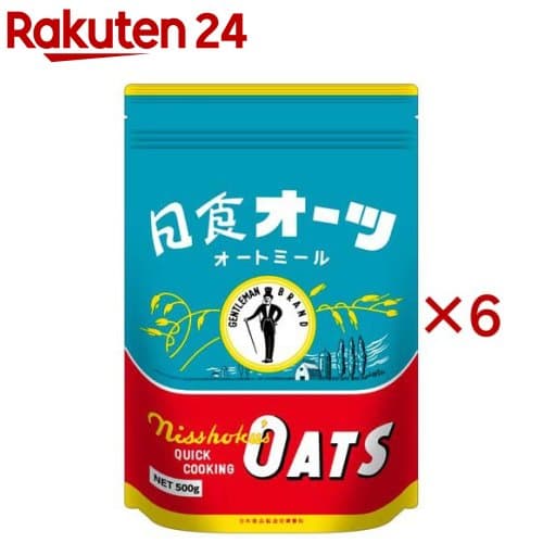 日食 オーツ クイッククッキング オートミール 国産製造 クイックオーツ(500g×6セット)