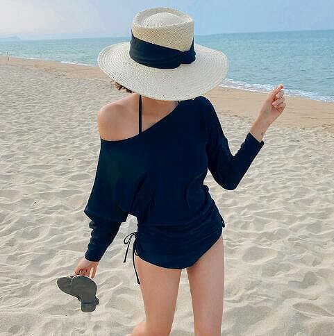 新品 温泉 スリム エレガント女性 水着 温泉可 ビキニ