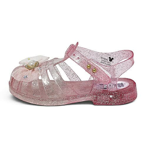 KT【Disney　ミニーマウス　光る　ガラスの靴　ピンク　16～19cm 】光る靴　フラッシュ　アパレル　ディズニー　女の子　ガールズ　スニーカー　ビーチ　グッズ　バレエ　サンダル　シューズ　靴　くつ　クツ　バレエシューズ　パンプス　ミニー　16cm 17cm 18cm 19cm thumbnail 3