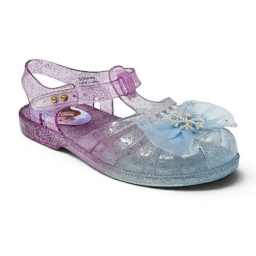 KT【Disney　アナと雪の女王　光る　ガラスの靴　PP　★アナとエルサ　16～19cm 】光る靴　フラッシュ　アパレル　ディズニー　スニーカー　ビーチ　グッズ　バレエ　サンダル　シューズ　靴　くつ　クツ　バレエシューズ　パンプス　ミニー　16cm 17cm 18cm 19cm thumbnail 3