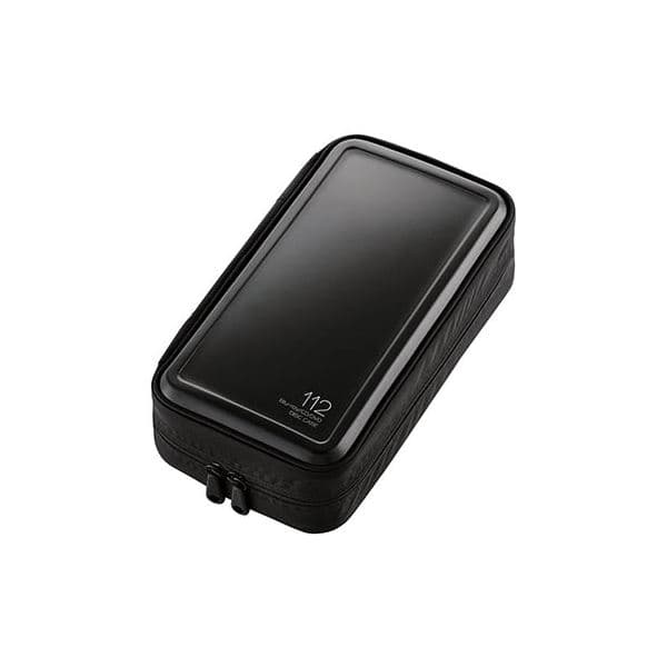 （まとめ） エレコム CD/DVD/Blu-rayケース/セミハード/ファスナー付/112枚収納/ブラック CCD-HB112BK 【×2セット】 (代引不可)