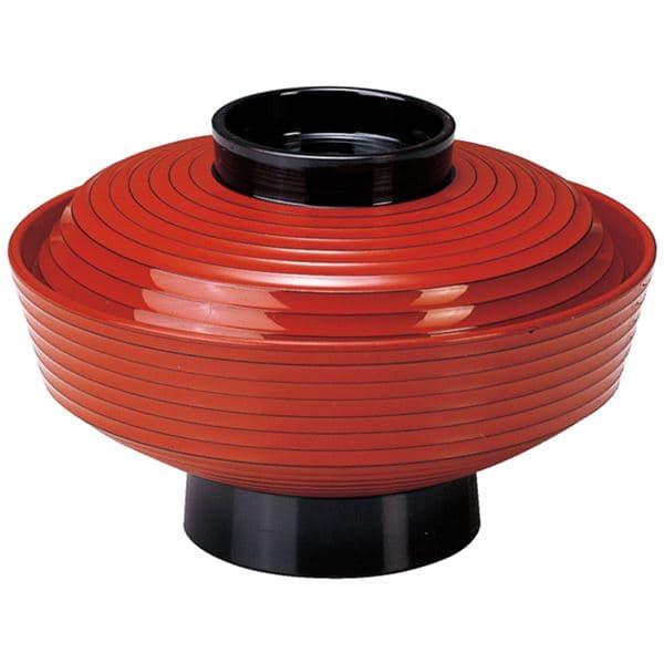 5.5寸 直筋カツ丼/どんぶり鉢 【朱研出し内朱 TA】 直径166×高さ108(79)mm 日本製 食洗機対応 〔和食 レストラン 店舗 お店〕 (代引不可)