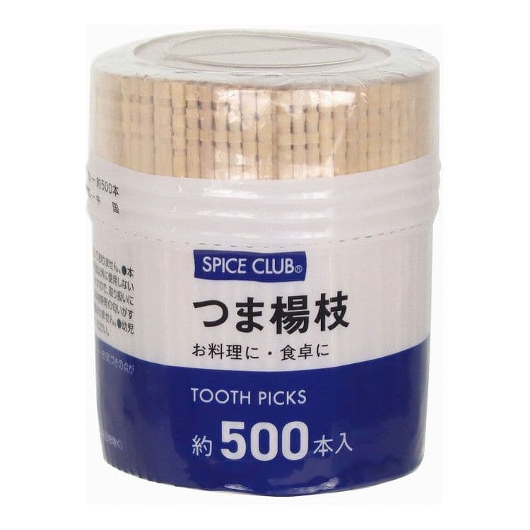【10個セット】 大和物産 つま楊枝 500本入 ご家庭での普段使いに!(代引不可)【送料無料】