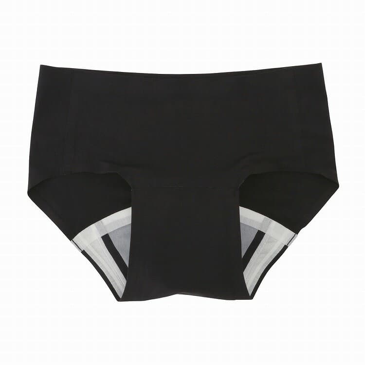 吸水型サニタリーショーツ フラット 87903APS L ブラック【ポイント10倍】【送料無料】