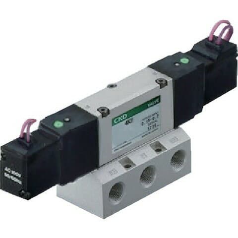 CKD 4Kシリーズパイロット式5ポート弁セレックスバルブ 4KB32010AC100V(代引不可)【送料無料】