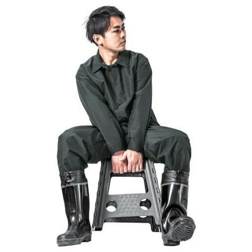 マック キドラナイレインウェアセットアップ オフブラック L AS4700OBL 保護具 保護具 作業服 雨具(代引不可)