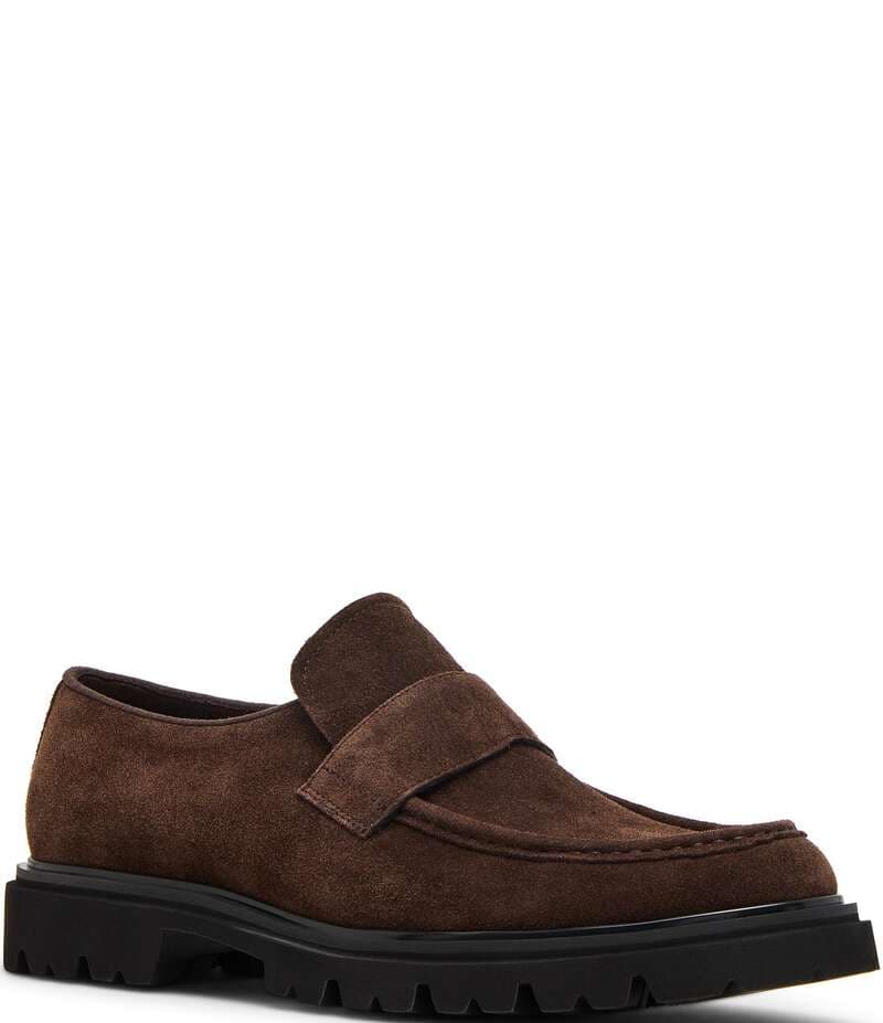 スティーブ マデン メンズ シューズ スリッポン・ローファー スエード ローファー Steve Madden Men's Reynolds Suede Lug Loafers Brown ブラウン