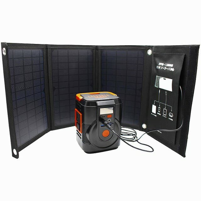 Solpa エネポルタ これだけで安心！簡単ポータブル電源＆ソーラーパネルセット
