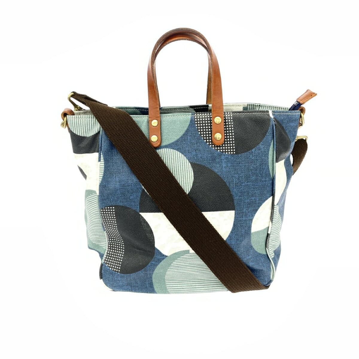 SOAR SOLe ソアソウル 2WAYバッグ ハンドルレザー ナイロン ブルー レディース【中古】