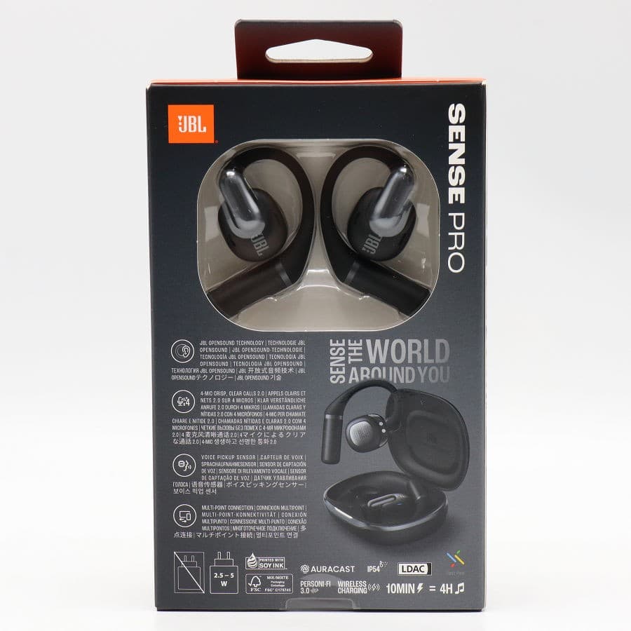 【お買い物マラソン限定クーポン】【未使用/未開封】JBL Sense Pro ブラック JBLSENSEPROBLK 完全ワイヤレスイヤホン センス プロ 本体 thumbnail 3