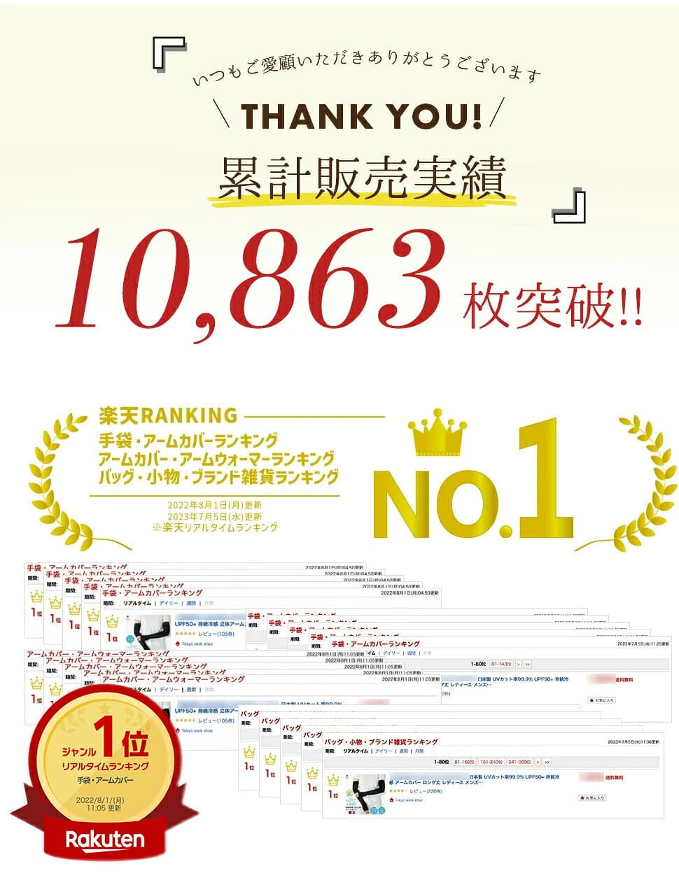 【最大2000円OFFクーポン！10/9 1:59迄】日本製 アームカバー uvカット 冷感 UVカット率99.6%以上 ロング 持続冷感 レディース メンズ 冷んやり ひんやり クール 日焼け対策 紫外線対策 UPF50+ thumbnail 3