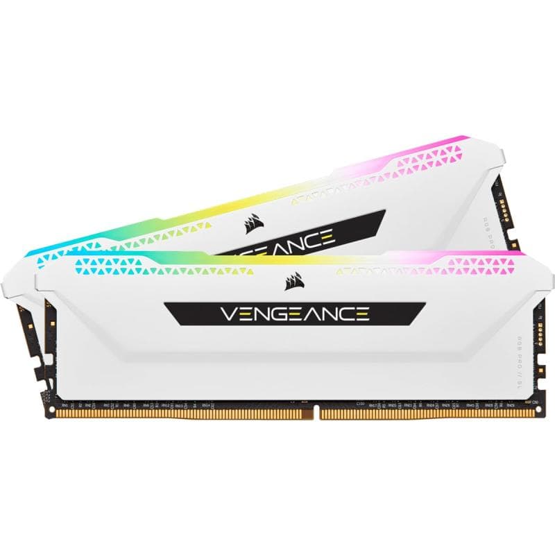 CORSAIR DDR4-3600MHz デスクトップPC用 メモリ VEAE RGB PRO SLシリーズ 32GB [16GB×2枚] CMH32GX4M2D3600C18W (PC4-28800) ホワイト