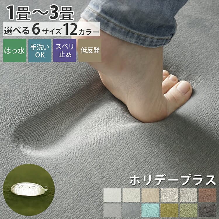 【10%クーポン★8日まで】 楽天1位 ラグ ラグマット はっ水 洗える カーペット 低反発 厚手 極厚 オールシーズン ラグカーペット 絨毯 ペット 小さめ 大きめ 北欧 オシャレ リビング 冬用 冬ラグ ふかふか ホリデープラス オールシーズン 床暖房対応