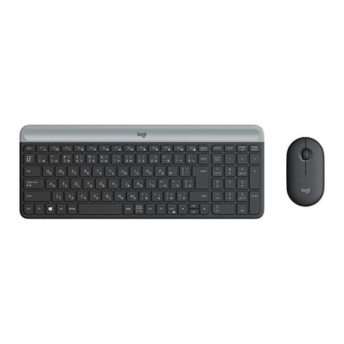 ロジクール logicool スリムコンボ MK470 ASNMK470GR|パソコン パソコン周辺機器 キーボード
