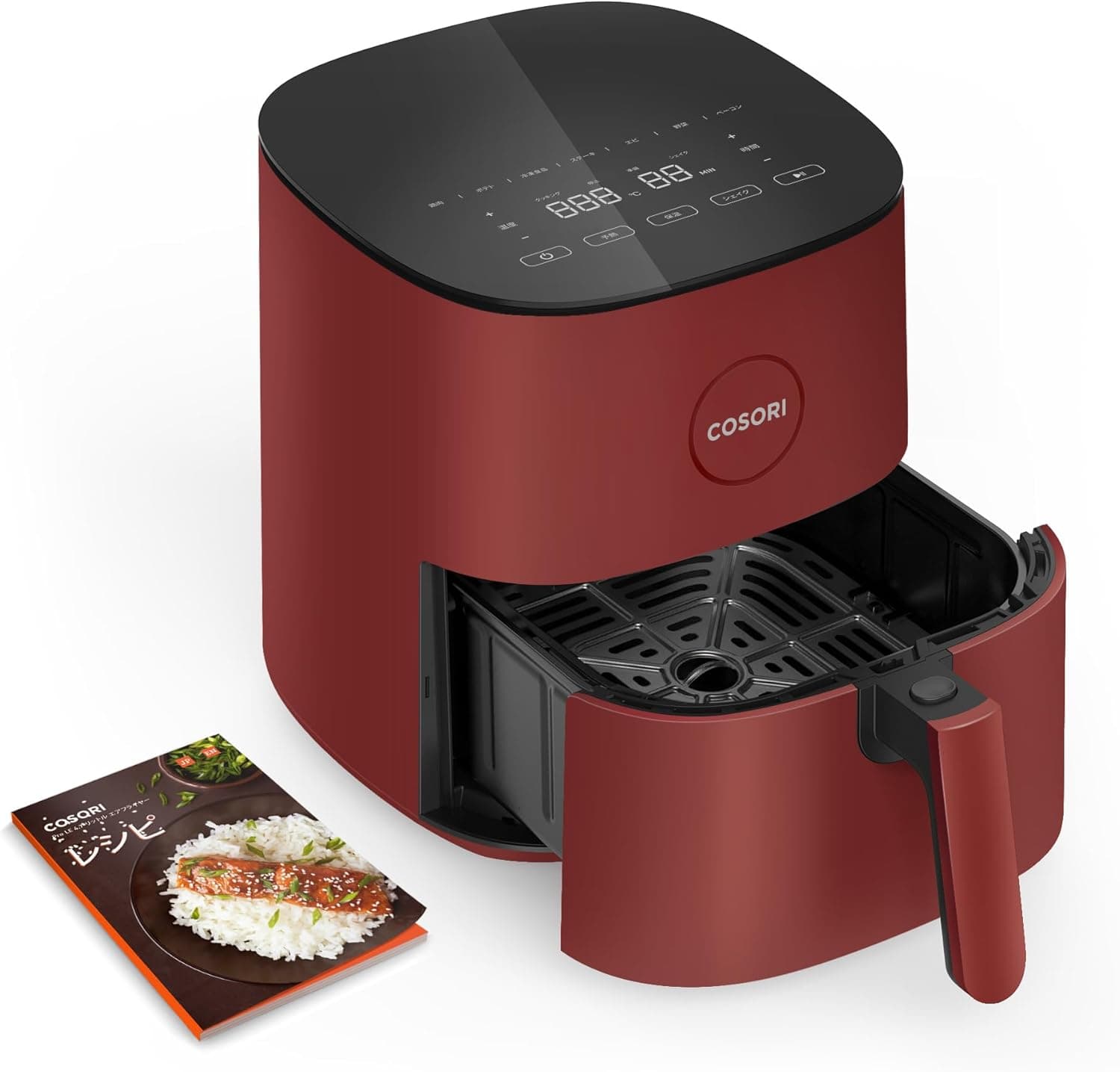 【100%抽選P】ノンフライヤー COSORI 4.7L CAF-L501-KJP エアフライヤー 大容量 1台6役 コンパクト ノンオイルフライヤー 揚げ物 家電 一人暮らし 調理家電 家庭用 フライヤー 油なし ヘルシー 日本語レシピ説明書 温度調整 食洗可 キッチン家電【ベージュ/レッド】 thumbnail 3