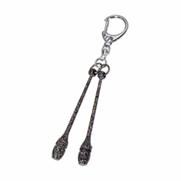 【14日からポイントアップ】 ササキ SASAKI 新体操 マスコットラメこん棒 キーホルダー ミニチュア クラブ 体操 ラメ入り 器械体操 練習 トレーニング プラスチック キラキラ MS1BR B