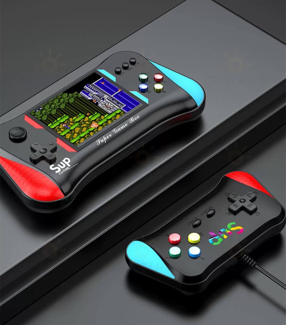 2人対戦可能 ポータブルゲーム機 500種ゲーム 本体 コントローラー付属 携帯ゲーム機 ミニゲーム 子供 ゲーム機 定番ゲーム 3.5インチHD大画面 2人対戦可能 充電式 AV端子 テレビゲーム機 アーケード テレビに接続可能 軽量 便利 コンパクト テレビ同画面対応 thumbnail 3