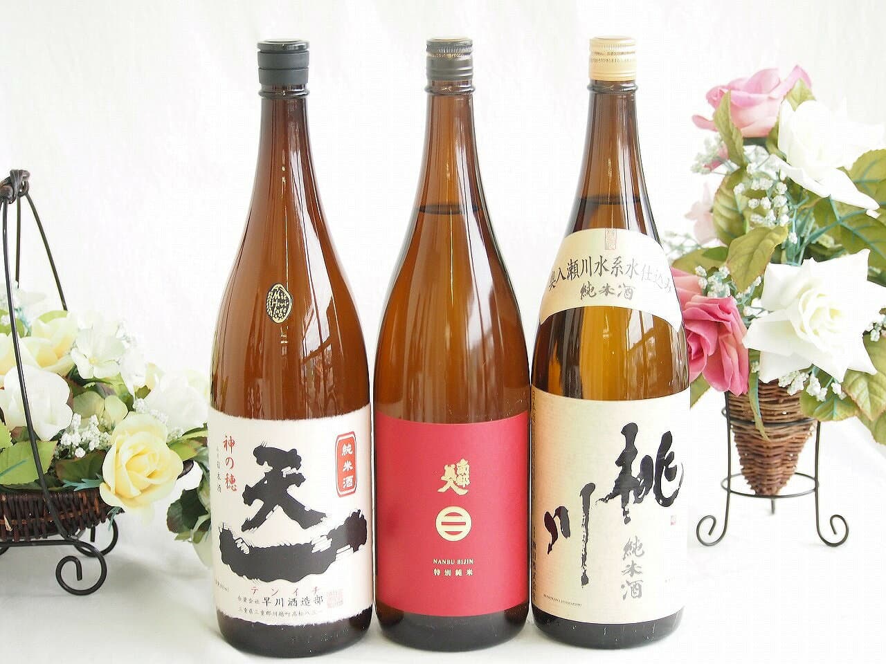 【最大2000円オフクーポン9日1:59迄】米の旨味よい日本酒3本セット(早川酒造部天一 純米酒 (三重県) 桃川 純米酒 (青森県) 南部美人 特別純米酒 (岩手県)) 1800ml×3本