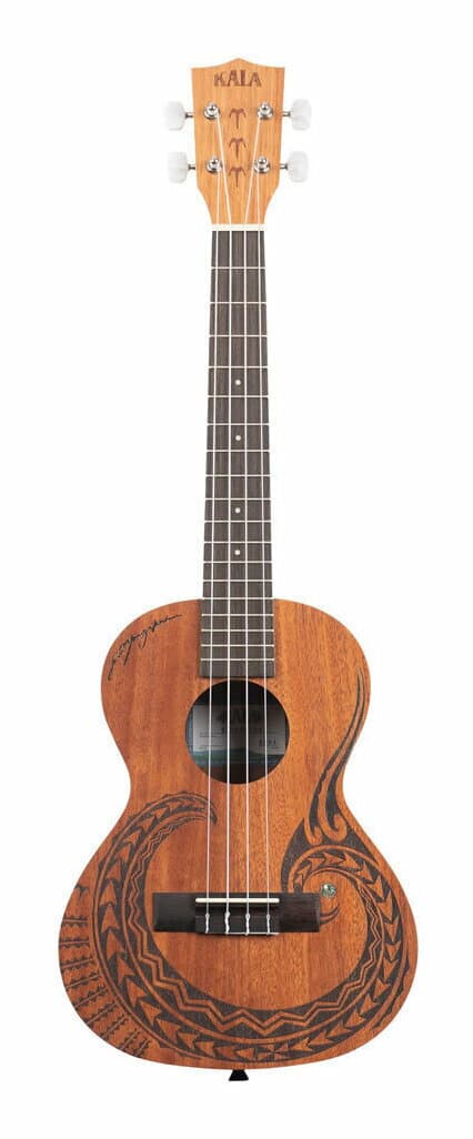 KALA KA-COURAGE-T_W/BAG マオリ ネイティブアートワーク レーザーエッチング テナー ウクレレ/ギグバッグ付【送料無料】【ポイント5倍】