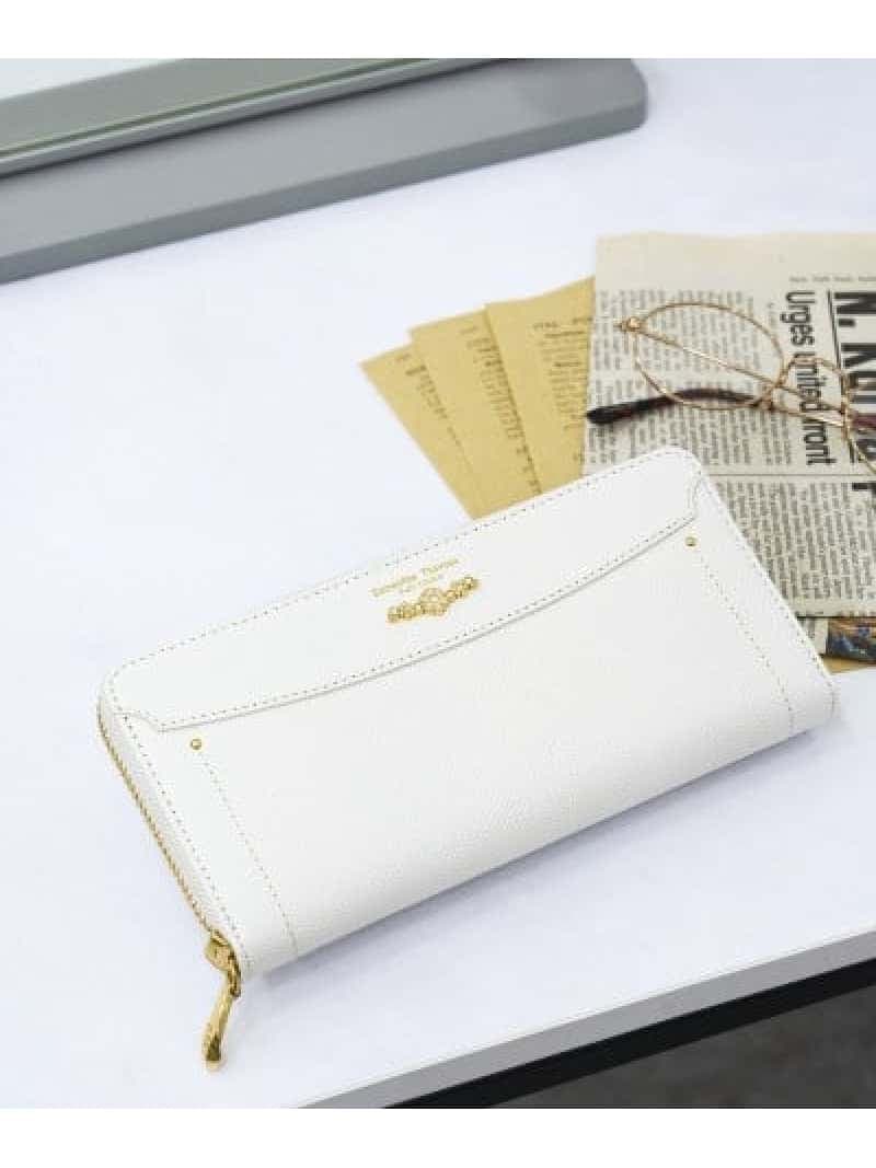 フラワーアーチ ラウンドジップ長財布 Samantha Thavasa Petit Choice サマンサタバサプチチョイス 財布・ポーチ・ケース 財布 ホワイト ピンク グリーン パープル【送料無料】[Rakuten Fashion]