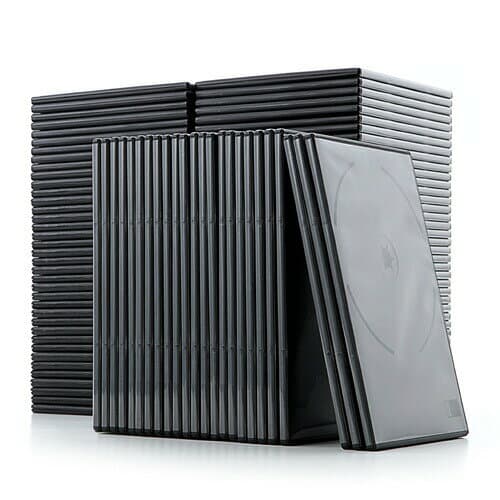 【楽天1位受賞】DVDケース トールケース 7mm 2枚収納×100枚セット ブラック CDケース 収納ケース メディアケース