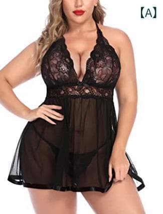 ランジェリー レディース セクシー 透け感 スリット入り レース メッシュ キャミソール 大きいサイズ ぽっちゃり ネグリジェ ナイトウェア スリップ ルームウェア パジャマ ポリエステル ブラック ホワイト レッド