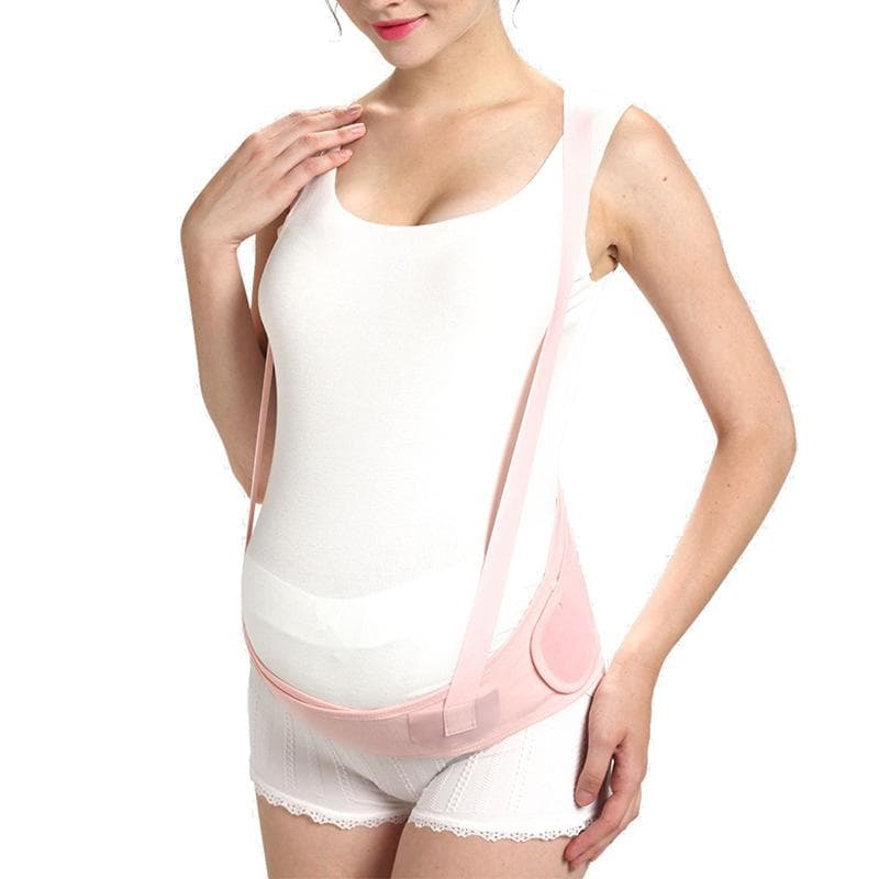 マタニティベルト 妊婦用 産前 妊娠後期 腹部 腰 骨盤 通気性抜群 面ファスナー調節可能 腰痛対策 快適フィット ピンク ブラック ベージュ フリーサイズ