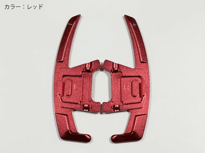 【送料無料】VW フォルクスワーゲン用 アルミニウム合金製 純正交換用パドルシフト カラー：レッド ブルー シルバー ブラック カバーパネル ゴルフGolf GTI シロッコ ポロ6R AD1ティグアン ヴァリアント thumbnail 2
