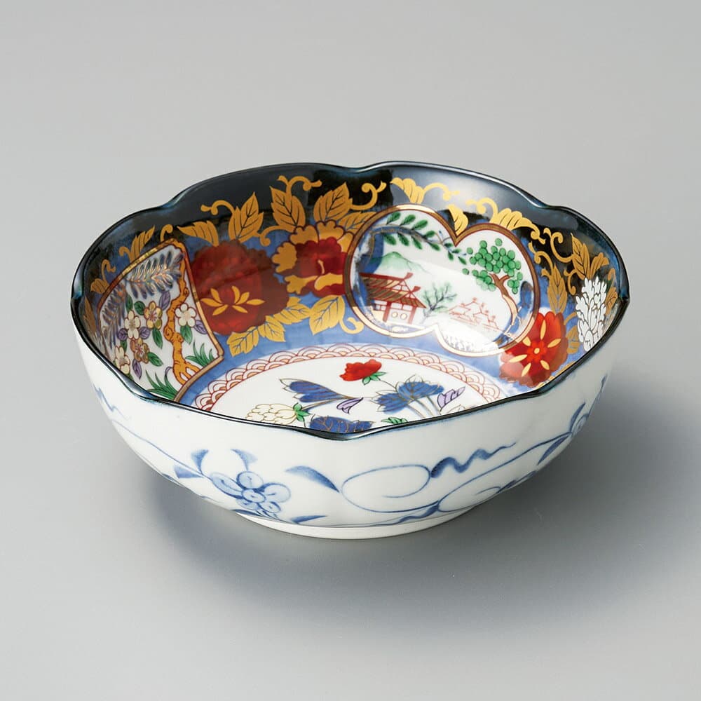 金彩牡丹4.5寸鉢