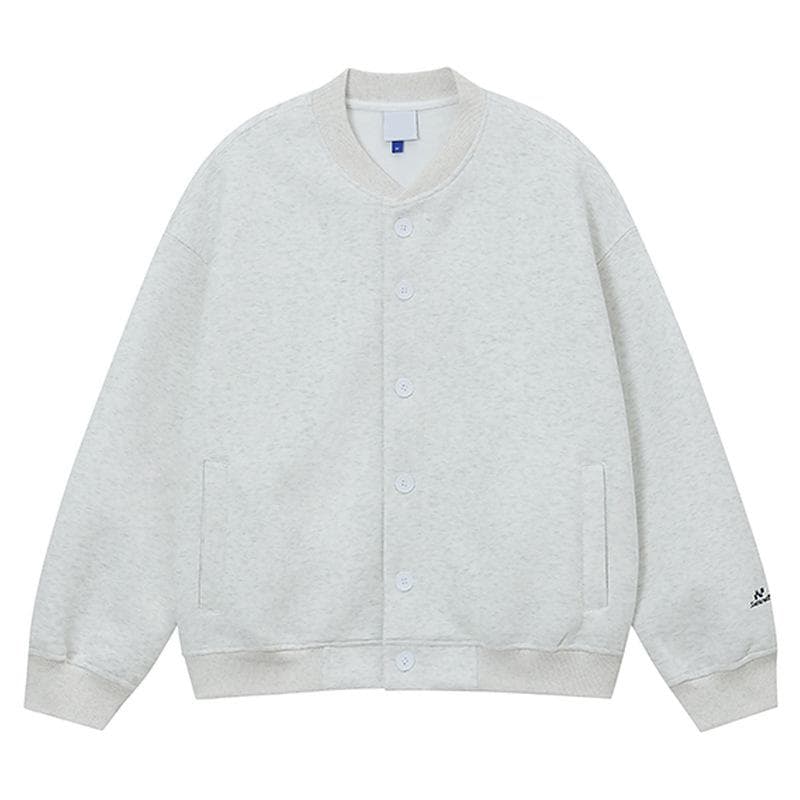パーカー メンズ スウェット カーディガン ストリート系 オーバーサイズ ゆったり 野球襟 刺繍 綿 黒 白花灰色 秋冬